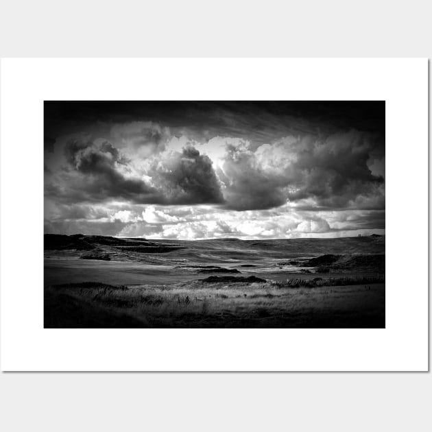 On the Scottish Plains Black and White Wall Art by Pamela Storch